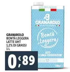 Granarolo - Bontà Leggera Latte UHT 1,2% Di Grassi