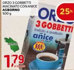 Asborno 3 Gobbetti - Orzo Macinato Con Anice Asborno 3 Gobbetti - Orzo Macinato Con Anice
