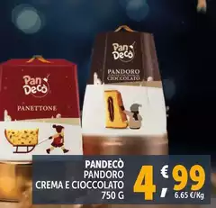 Pandeco - Pandoro Crema E Cioccolato Pandeco - Pandoro Crema E Cioccolato