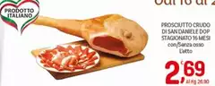 San daniele - Prosciutto Crudo Di San Daniele DOP Stagionato 16 Mesi
