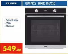 Franke - FSM 97 P XS 71 L Nero, Acciaio Inox
