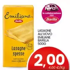 Barilla - Lasagne All'Uovo Emiliane Barilla - Lasagne All'Uovo Emiliane