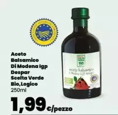 Despar - Aceto Balsamico Di Modena IGP Scelta Verde Bio,logico Despar - Aceto Balsamico Di Modena IGP Scelta Verde Bio,logico