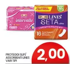 Lines - Proteggi Slip/ Assorbenti Lines - Proteggi Slip/ Assorbenti