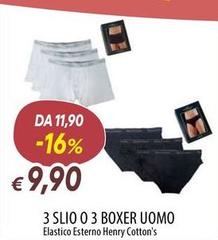 Henry Cotton's - 3 Slio O 3 Boxer Uomo