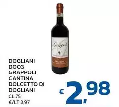 Cantina Dolcetto Di Dogliani - DOCG Grappoli