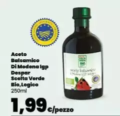 Despar - Aceto Balsamico Di Modena IGP Scelta Verde Bio, Logico Despar - Aceto Balsamico Di Modena IGP Scelta Verde Bio, Logico