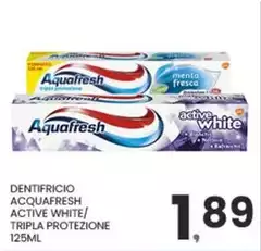 Aquafresh - Dentifricio Active White/ Tripla Protezione