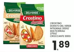 Delverde - Crostino Dorato Del Verde Integrale Delverde - Crostino Dorato Del Verde Integrale