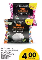 Mandara - Mozzarella Di Latte Di Bufala Classica/Delattosata Mandara - Mozzarella Di Latte Di Bufala Classica/Delattosata