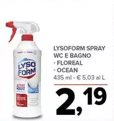 Lysoform - Spray Wc E Bagno Floreal/Ocean
