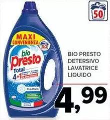 Bio Presto - Detersivo Lavatrice Liquido Bio Presto - Detersivo Lavatrice Liquido