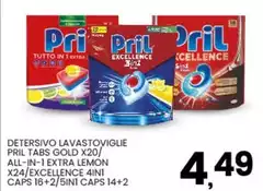 Pril - Detersivo Lavastoviglie Tabs Gold Pril - Detersivo Lavastoviglie Tabs Gold
