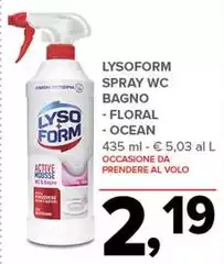 Lysoform - Spray Wc Bagno Floral/ Ocean