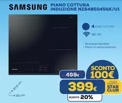 Samsung - Piano Cottura Induzione NZ64B5045GK/U 1 Piano cottura a gasolina Samsung - Piano Cottura Induzione NZ64B5045GK/U 1 Piano cottura a gasolina