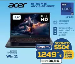 Acer - Nitro V 15 Anv15-52-99v7