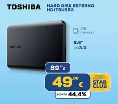 Toshiba - Hard Disk Esterno Hd 1tbusb3
