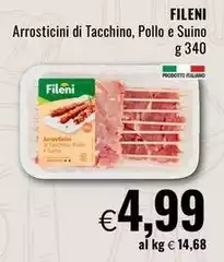Fileni - Arrosticini Di Tacchino, Pollo E Suino Fileni - Arrosticini Di Tacchino, Pollo E Suino