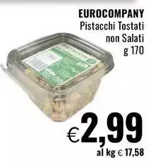 Eurocompany - Pistacchi Tostati Non Salati