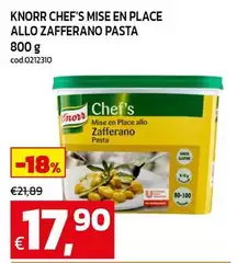 Knorr - Chef's Mise En Place Allo Zafferano Pasta