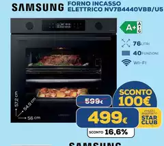 Samsung - Forno Incasso Elettrico NV7B4440VBB/U5 Samsung - Forno Incasso Elettrico NV7B4440VBB/U5