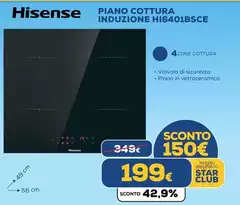 Hisense - Piano Cottura Induzione Hi6401bsce