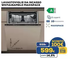 Star - Lavastoviglie Da Incasso Wh7ia15am6l0 Maxispace