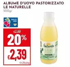 Le Naturelle - Albume D'Uovo Pastorizzato