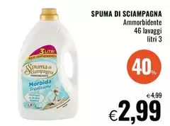 Spuma di Sciampagna - Ammorbidente Spuma di Sciampagna - Ammorbidente