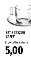 Set 6 Tazzine Caffe' Set 6 Tazzine Caffe'