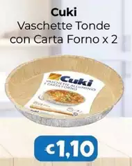 Cuki - Vaschette Tonde Con Carta Forno