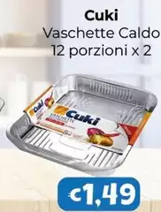 Cuki - Vaschette Caldo 12 Porzioni X 2