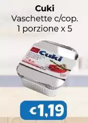 Cuki - Vaschette C/Cop. 1 Porzione