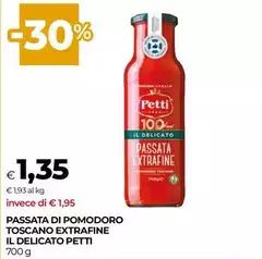 Petti - Passata Di Pomodoro Toscano Extrafine Il Delicato Petti - Passata Di Pomodoro Toscano Extrafine Il Delicato