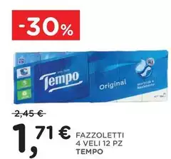 Tempo - Fazzoletti 4 Veli 12 Pz