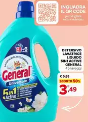 General - Detersivo Lavatrice Liquido 5In 1 Active General - Detersivo Lavatrice Liquido 5In 1 Active