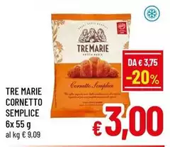 Tre Marie - Cornetto Semplice Tre Marie - Cornetto Semplice