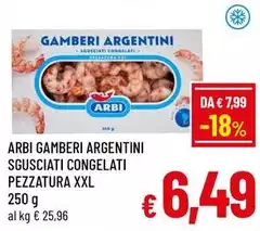 Arbi - Gamberi Argentini Sgusciati Congelati 