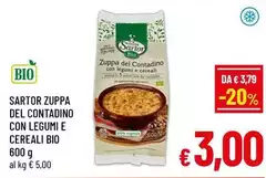 Sartor - Zuppa Del Contadino Con Legumi E Cereali Bio