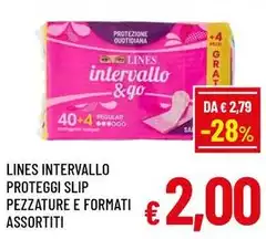 Lines - Intervallo Proteggi Slip Pezzature E Formati Assortiti