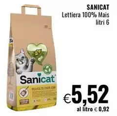 Sanicat - Lettiera 100% Mais