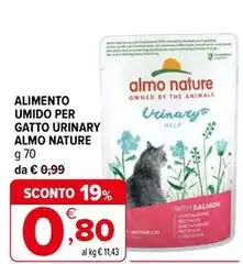 Almo Nature - Alimento Umido Per Gatto Urinary Almo Nature - Alimento Umido Per Gatto Urinary