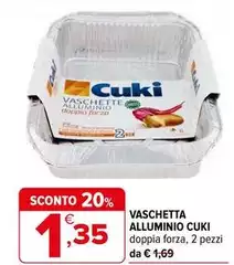 Cuki - Vaschetta Alluminio