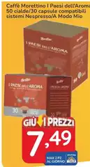 Caffè Morettino -  I Paesi Dell'Aroma 50 Cialde/30 Capsule Compatibili Sistemi Nespresso/A Modo Mio Caffè Morettino -  I Paesi Dell'Aroma 50 Cialde/30 Capsule Compatibili Sistemi Nespresso/A Modo Mio