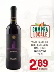 Dalfiume Nobilvini - Vino Barbera Dell'Emilia IGP Dalfiume