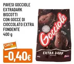 Pavesi - Gocciole Extradark Biscotti Con Gocce Di Cioccolato Extra Fondente