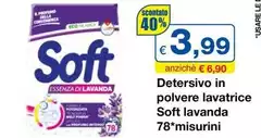 Soft - Detersivo In Polvere Lavatrice  Lavanda 78* Misurini Soft - Detersivo In Polvere Lavatrice  Lavanda 78* Misurini