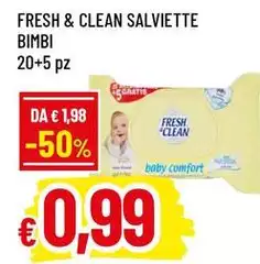 Fresh & Clean - Salviette Bimbi