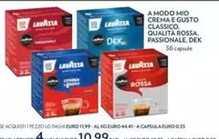 Lavazza - A Modo Mio Crema E Gusto Classico Qualità Rossa, Passionale Lavazza - A Modo Mio Crema E Gusto Classico Qualità Rossa, Passionale