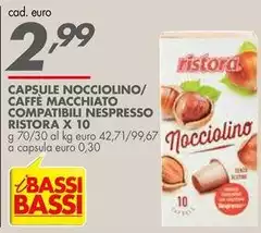 Ristora - Capsule Nocciolino/ Caffè Macchiato Compatibili Nespresso Ristora - Capsule Nocciolino/ Caffè Macchiato Compatibili Nespresso